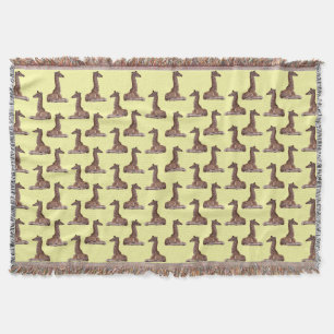 Baby-Giraffen-Wurfdecke (Hellgelb) Decke