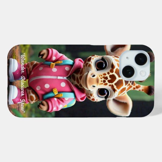 "Baby Giraffe's Day Out" Case-Mate iPhone Hülle (Rückseite (Horizontal))