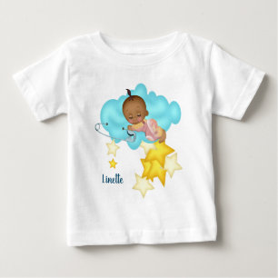 Baby Girl (1) auf einem Cloud Baby Bodysuit T-shirt