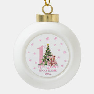 BABY GIRL 1. CHRISTMAS Ornament