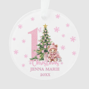 BABY GIRL 1. CHRISTMAS Ornament