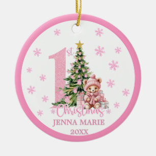 BABY GIRL 1. CHRISTMAS Ornament
