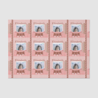 Baby Girl 1. Geburtstag Pink Scrapbook Seidenpapier