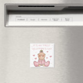 Baby Girl 1. Valentinstag Magnet (In Situ (Geschirrspüler))