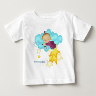 Baby Girl (2) auf einer Cloud T-shirt