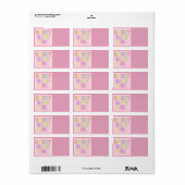 Baby Girl Address Label Adressaufkleber (Vorne)