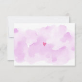 Baby Girl Advice Dusche Einladung (Rückseite)