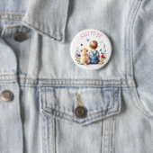 Baby Girl and Puppy Baby Shower GiGi soll sein Button (Beispiel)