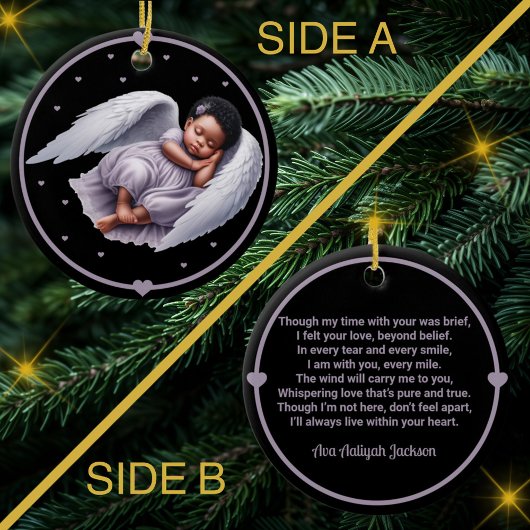 Baby Girl Angel Memorial Wind Chime Keramik Ornament