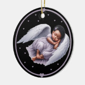 Baby Girl Angel Memorial Wind Chime Keramik Ornament (Links)