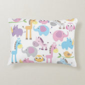 Baby Girl Animals Zierkissen (Rückseite)
