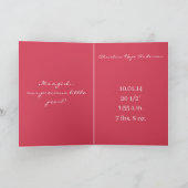 Baby Girl Annoucement Cute with your Foto Ankündigung (Innenseite)