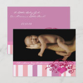 Baby Girl Announcement - Ankündigungspostkarte (Vorne/Hinten)