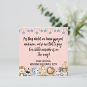 Baby Girl Announcement Card Dieses Kind 2 (Stehend Vorderseite)