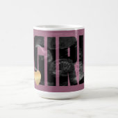 Baby Girl Announcement - Sonogramm mit DIY Text Kaffeetasse (Mittel)