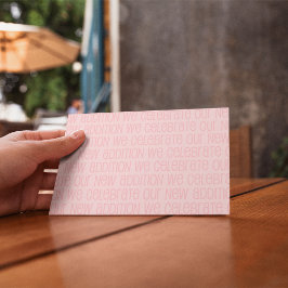 Baby Girl Announction Postcard Ankündigungspostkarte