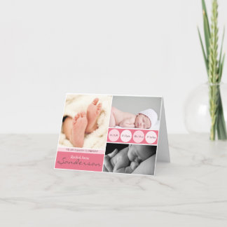 Baby Girl Announctions Cards Ankündigung