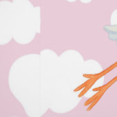 Baby Girl Anreise Kinderzimmer Dekoration Tapete (Naht)