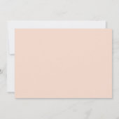 Baby Girl B/W Foto Collage Modern Peach Birth Ankündigung (Rückseite)