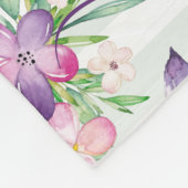 Baby Girl Baby Blanket mit Blumenlephant Fleecedecke (Ecke)