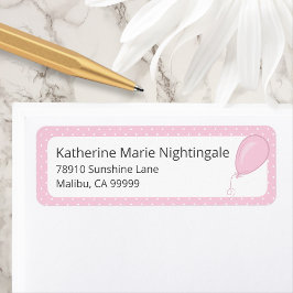 Baby Girl Baby Dusche Pink Polka Dot Adresse