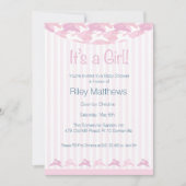 Baby Girl Baby Shower Einladung (Vorderseite)