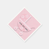 BABY GIRL - BABY SHOWER NAPKINS SERVIETTE (Ecke)