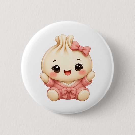 Baby Girl Bao Button (Vorderseite)