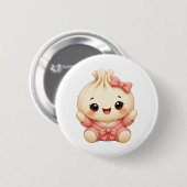 Baby Girl Bao Button (Vorne & Hinten)
