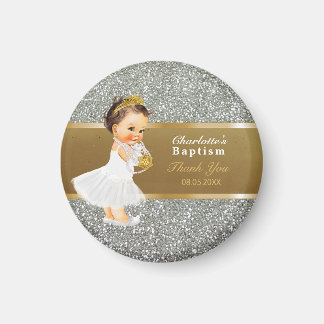 Baby Girl Baptisc Danke, dass du Keepake hältst | Magnet