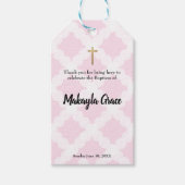 Baby Girl Baptisc Vielen Dank Geschenkanhänger (Vorderseite)