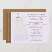 Baby Girl Baptisk / Christening-Anregung Einladung (Vorne/Hinten)