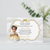 Baby Girl Baptism Christening Communation Danke (Stehend Vorderseite)