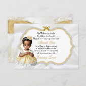 Baby Girl Baptism Christening Communation Danke (Vorne/Hinten)