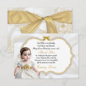 Baby Girl Baptism Communion Danke (Vorne/Hinten)