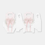 Baby Girl Baptism Floral Blush Pink Bow Geschenkschachtel (Ungefaltet)