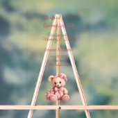 Baby Girl Begrüßungszeichen Acrylschild (Neutral)