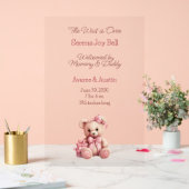 Baby Girl Begrüßungszeichen Acrylschild (Hochzeit)