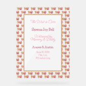 Baby Girl Begrüßungszeichen Acrylschild (Vorderseite)