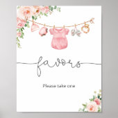 Baby Girl Bekleidung Favorit Zeichen Poster (Vorne)