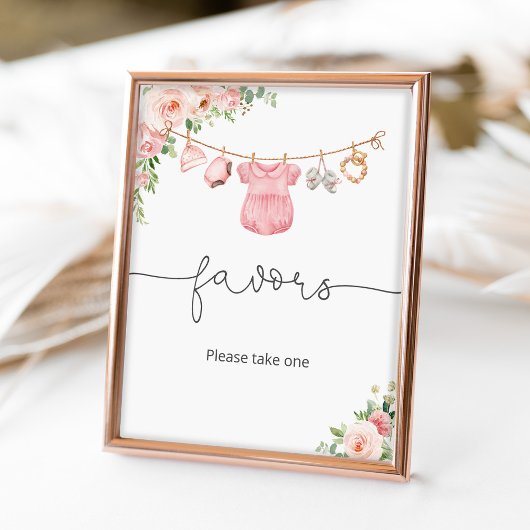 Baby Girl Bekleidung Favorit Zeichen Poster