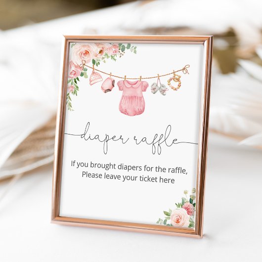 Baby Girl Bekleidung Windelpreiszeichen Poster