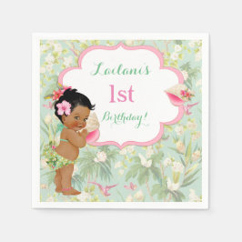 Baby Girl Bikini Tropical Luau Hawaiian Napkins Serviette