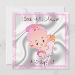 Baby Girl Birth Ankündigung