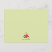 Baby Girl Birth Ankündigung (Rückseite)