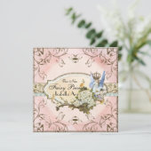 Baby Girl Birth Annoucement - Fee Princess Ankündigung (Stehend Vorderseite)