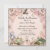 Baby Girl Birth Annoucement - Fee Princess Ankündigung (Rückseite)