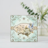 Baby Girl Birth Annoucement - Fee Princess Ankündigung (Stehend Vorderseite)