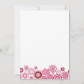 Baby Girl Birth Announcement Photo Digital Image Ankündigung (Rückseite)