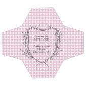 Baby Girl Birth Announcement Sports Pink White Fußball (Flach)